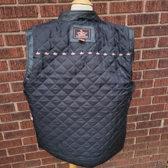 Quilted leather vest - Picture 10 of 10